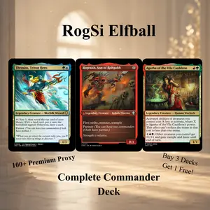 100+ Card Elf Tribal Combo Proxy Commander Deck — 4-Color Mana Ramp Combo TCG Multiplayer Ready to Play