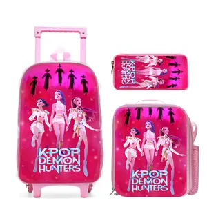 Kpop Aesthetic Cyberpunk Backpack Set 3pcs Laptop Travel