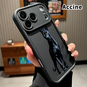 Phone Case for iPhone 17 Pro Max 16 Plus 15 14 13 12 11 Air E Black Panther Majesty Drop Protection Shockproof Soft Silicone smartphone Cover