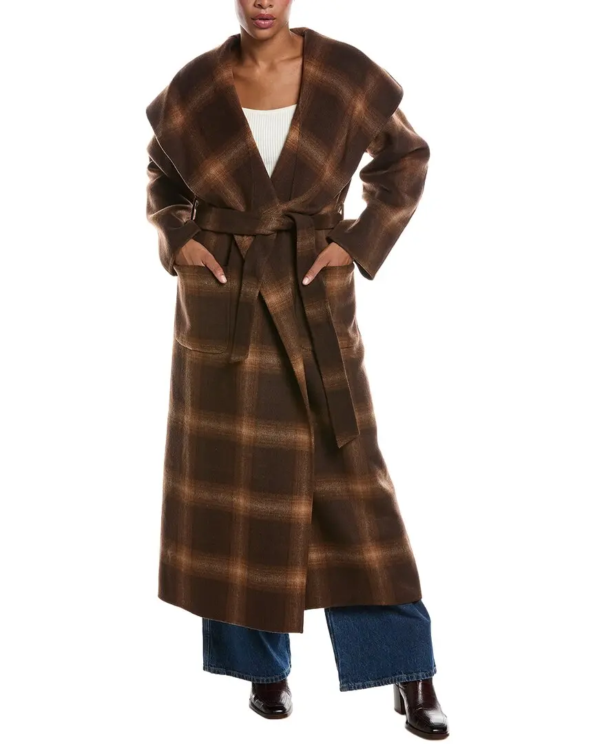 SIMKHAI Mulhollond Plaid Robe Coat