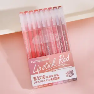 9 Colors Gel Pen Set for Journaling Writing Drawing, Fine Tip Pens with Highlighter for Note Taking, Planner Supplies, 0.5mm Ink Colors