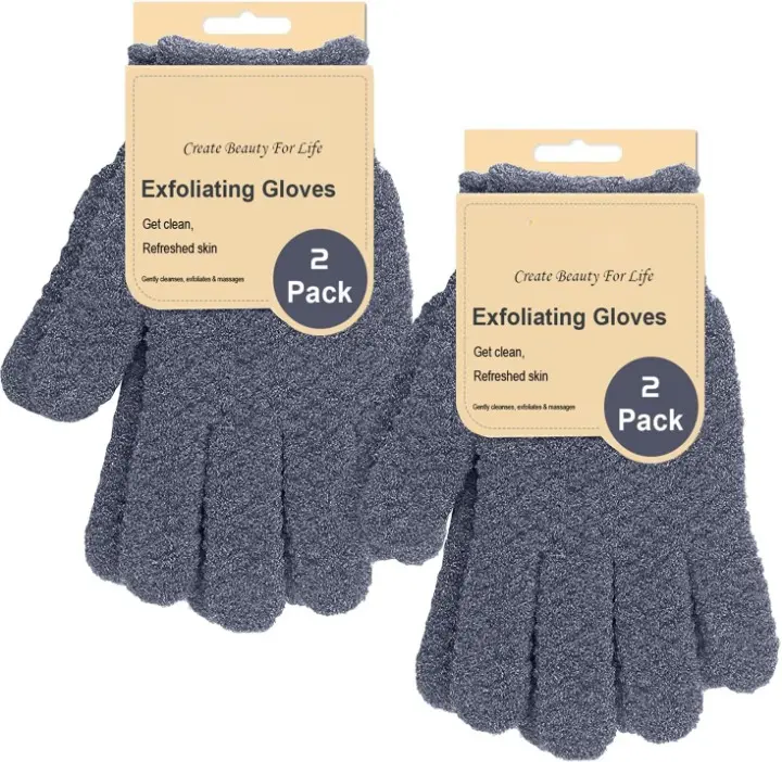 Heavy Exfoliating Gloves, Body Scrub Glove For Shower Bath, Body Scrub Exfoliator, Exfoliating Body Scrubber for Bath Shower Exfoliation, Exfoliate Sponge Loofah Washcloth Mitt Men Women
