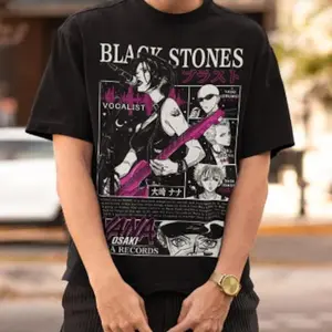 Nana Osaki Manga Shirt, Black Stone Manga Tee,Vintage Manga Lover T-shirt, Idea Gift for Manga Lover, Anime Tee for Him/Her