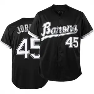ABTOT 90s Men's and Women's Clothing, Barons #45 Unisex Hip Hop Apparel, Baseball Jerseys for Party Baseball Gifts