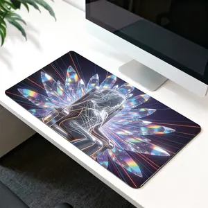 LIVEKEY XXL Gaming Mouse Pad (31.5x15.75in  4080 Size)   Aesthetic Red Flame Design  Anti Slip Base  Precision Stitched Edges  Smooth Comfort Surface for Gaming  Office Use  Mousepad Xxl  Mouse Pads Aesthetic
