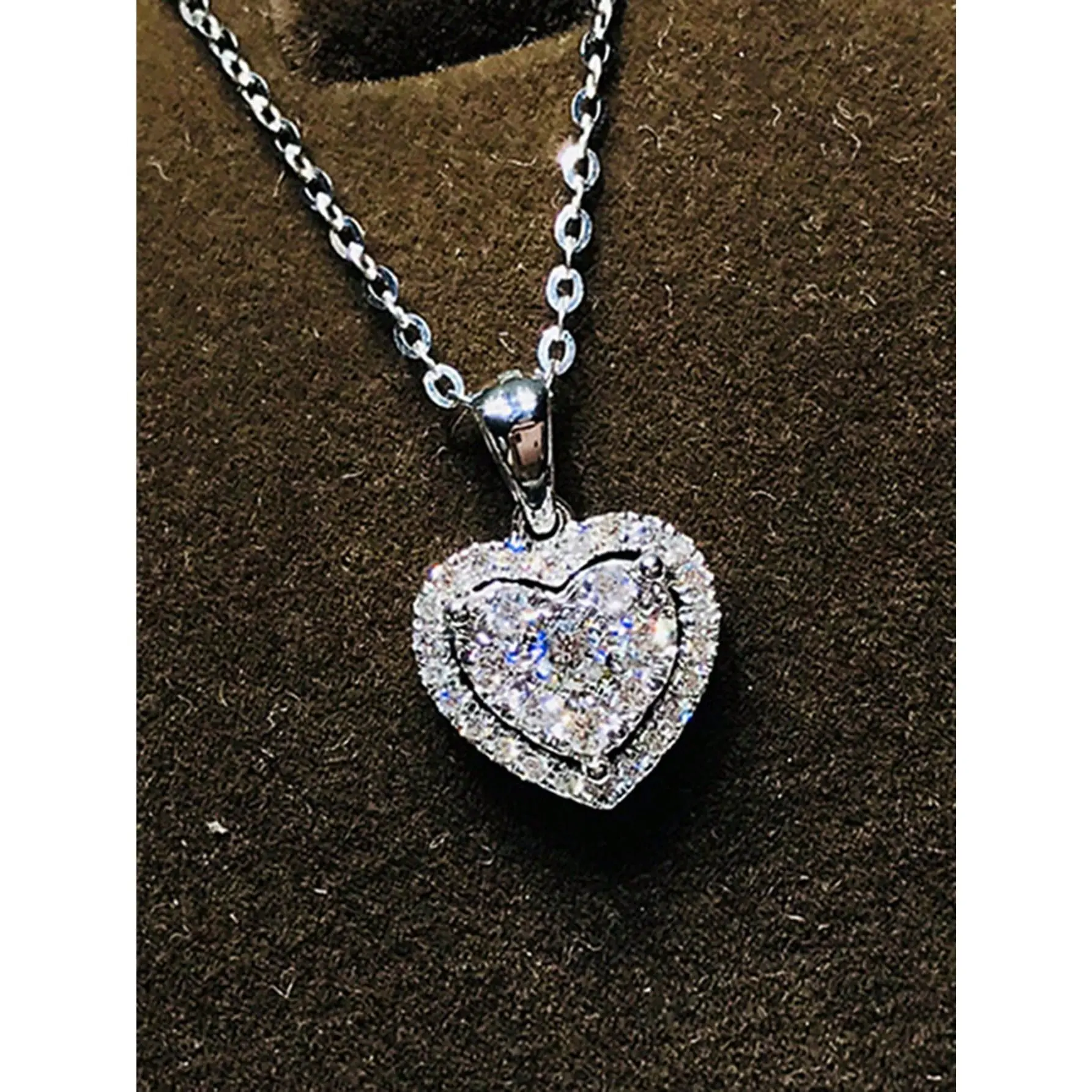 Heart Necklace for Women, Elegant Cubic Zirconia Crystal Pendant - Meaningful Gift for Valentine's Day or a Wedding, Necklaces For Women, Crystal Necklace