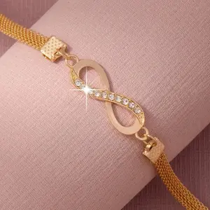 Eternal Glow Infinity Mesh Bracelet