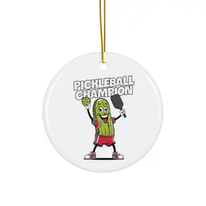 Ceramic Ornament, Pickleball Champion Bragging Gift, Tree Decor, Holiday Ornament, Christmas Decoration