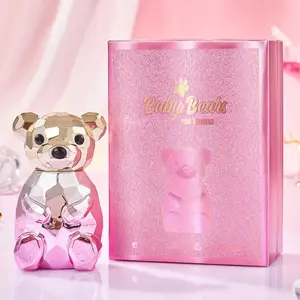 Floral Citrus Bliss: Women's Eau De Toilette Spray - Refreshing, Lasting Notes - Bear-Shaped Perfume for Dating & Party - Ideal Gift!