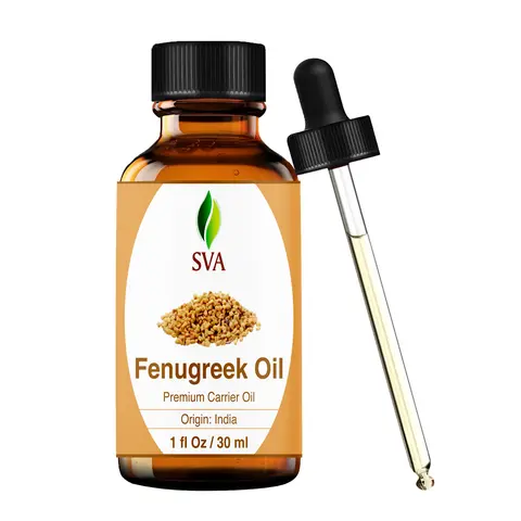 SVA Fenugreek Seed Carrier Oil, Glass Bottle with Dropper, 1 Fl oz (30 ml)
