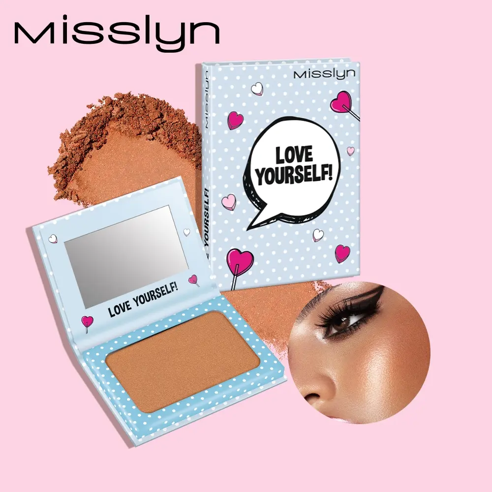 1 PCS Love yourself! Bronzing & Contouring Powder,Matte, glitter, shimmer, mirrored, highly pigmented, natural, easy to blend, long wear,Party, camping, outdoors, traveling, Gifts, daily,Valentine's Day, Mother's Day, Back to School Essentials, Halloween