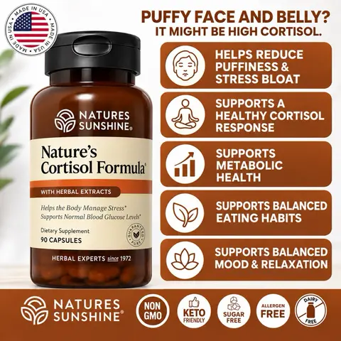 Nature's Sunshine Cortisol Formula, 90 Capsules
