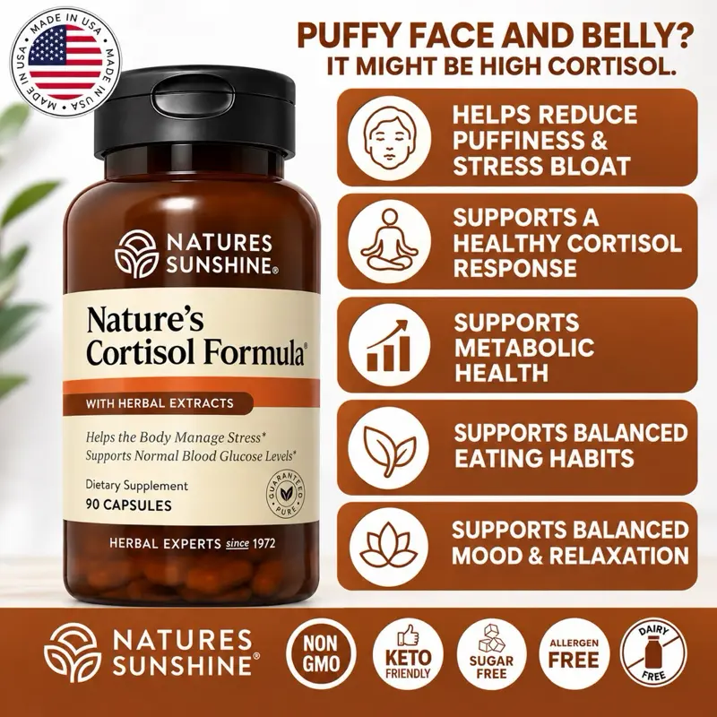 Nature's Sunshine Cortisol Formula, 90 Capsules