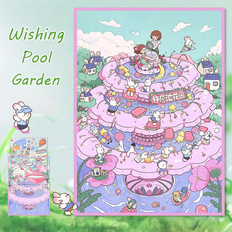 6-in-1 Fantasy Fairy Tale 3D Scene Sticker Book,DIY Miniature Diorama Kit for Journaling & Scrapbooking,Kawaii Gift Set for Women Girls & Teens,PET Sticker Collection 6-in-1 Fantasy Fairy Tale 3D Scene Sticker Book,DIY Miniature Diorama Kit for Journaling & Scrapbooking,Kawaii Gift Set for Women Girls & Teens,PET Sticker Collection