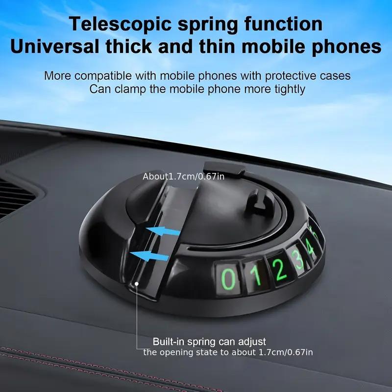 Automotive Anti-slip Pad Car Mobile Phone Stand Dashboard Decorative Pad Mobile Phone Rotary Stand High Temperature Durable High End Square Creative Interior Accessories Car Storage Pad