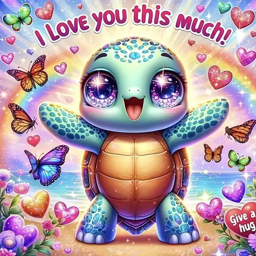 Cute Turtle Pattern DIY Handicraft Diamond Arts Colorful Painting Kit without Frame, DIY 5D Diamond Arts Colorful Painting Kit, Wall Art Decor for Home, Diamond Painting Kits