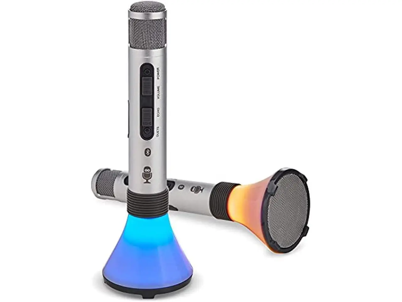 Singing Machine SMM478 Duet Karaoke Microphones with Portable Bluetooth Speaker Singing Machine SMM478 Duet Karaoke Microphones with Portable Bluetooth Speaker
