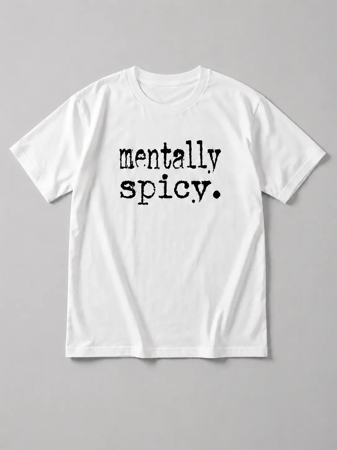 Men's 100% Cotton Oversized Loose-Fit Streetwear T-Shirt - Vintage Typewriter Text Print, Funny Slogan, Short-Sleeve Menswear Top, S-5XL Sizes for Everyday Wear, All Seasons