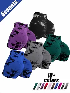 Women's Summer Yoga High Waisted Shorts, Seamless Design Tie-Dye Sports Tight Three-Quarter Pants, Outerwear Sexy Yoga Fitness Shorts High Waist Butt Lifting Abdomen
