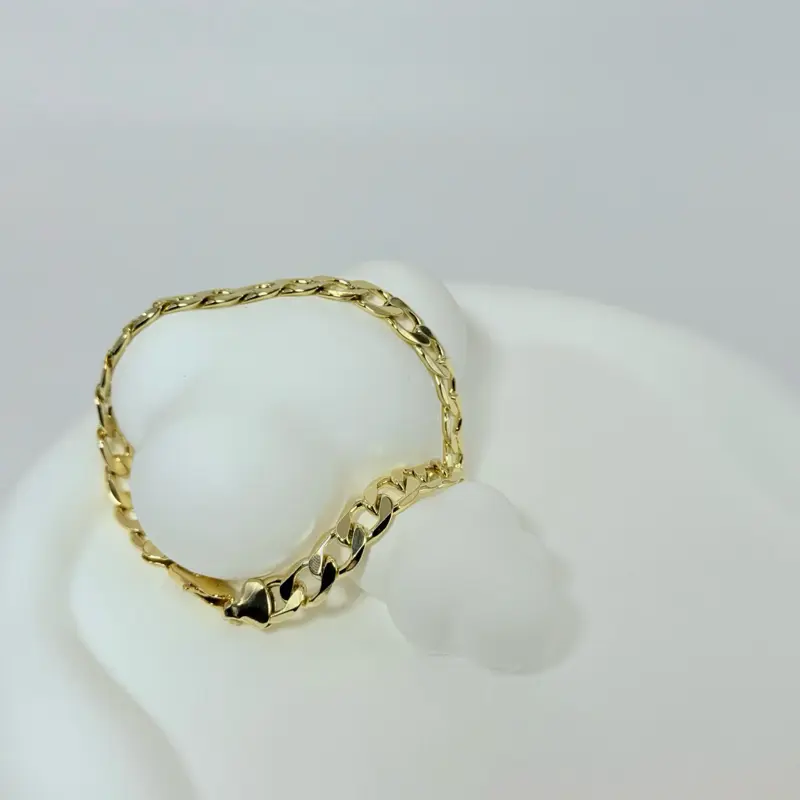 Cod 7039 Ankles Cuban Chain - Gold Toned Jewelry Piece