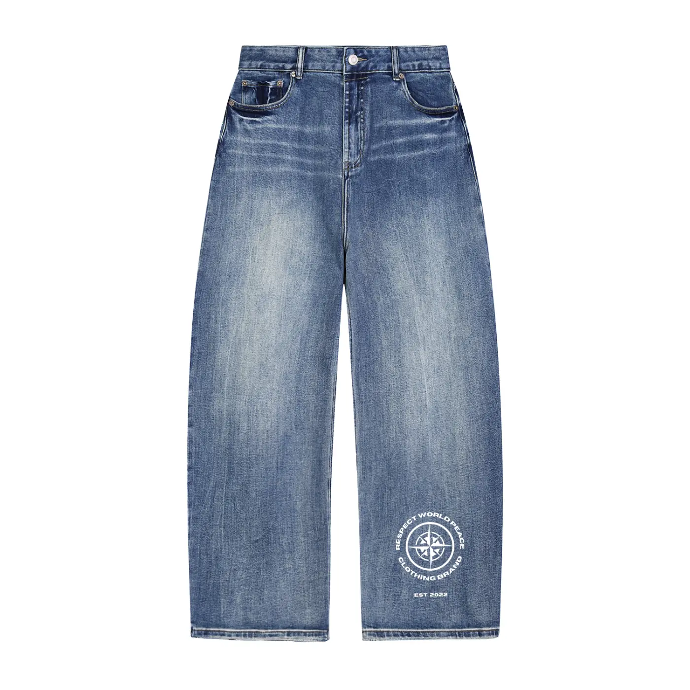 Respect World Peace™ Compass Heavyweight Denim Jeans