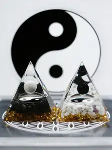 Perfect Home Decor Accent Piece, 1pc Tai Chi Pyramid Design, Ideal for Enhancing Living Spaces & Room Aesthetics, Home Decor Ornament