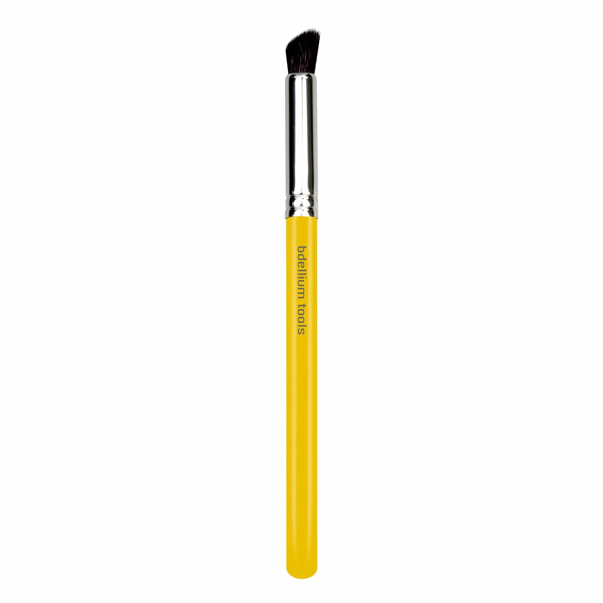 Bdellium Tools Studio 769 Angled Contour Synthetic Makeup Brush - Soft Natural & Synthetic Fibers for Precise Eye Accents & Highlights - 6.7 Inch Length