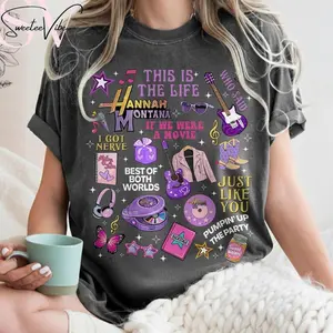 Comfort Colors Hannah Montana 20 Year Celebration Tee Shirt