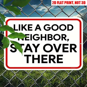 2D Flat No Trespassing Sign, 12 * 8 Inches, "personal Property" and "no Trespassing" Metal Signs, Wall Hanging Package Notification, Indoor/ outdoor Wall Decoration, Warning Metal
