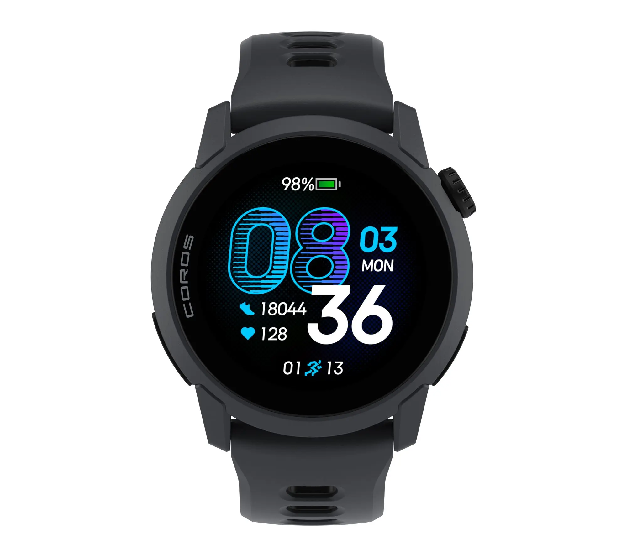 COROS PACE 4 GPS Sport Watch - Black with Silicone Band