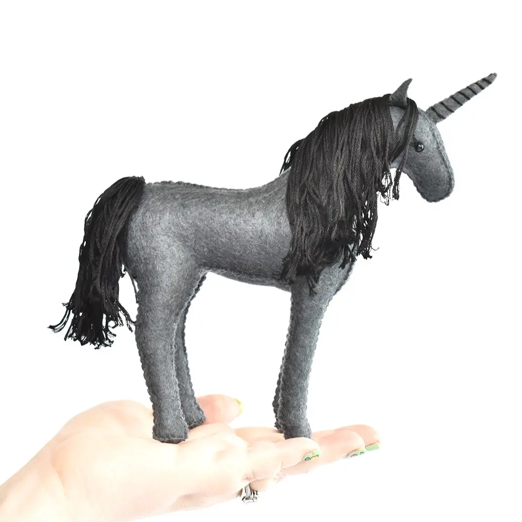 Dark Unicorn Hand Sewing Stuffed Animal Kit