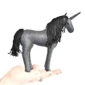 Dark Unicorn Hand Sewing Stuffed Animal Kit
