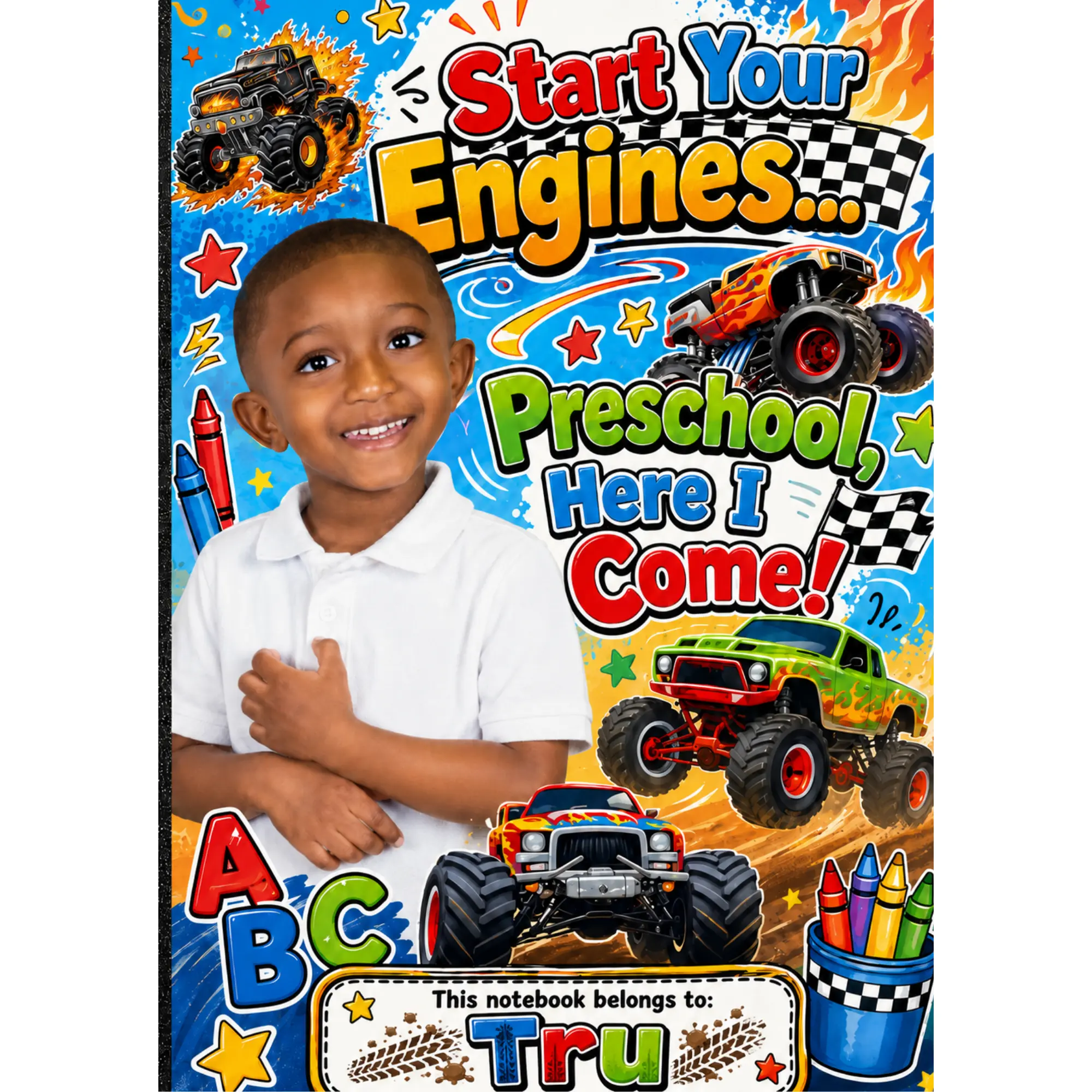 Start Your Engine Digital Composition Notebook Covers