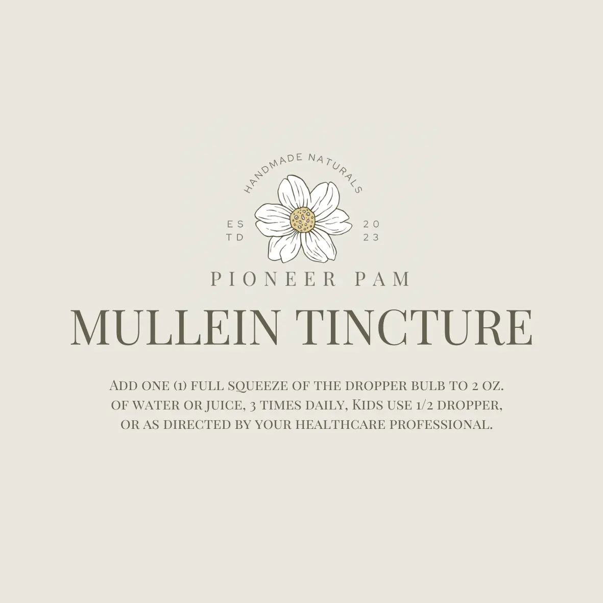 Mullein Tincture