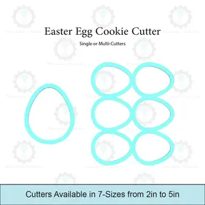 Easter Egg Cookie Cutter | Single Cutter & Multi Cutter Options