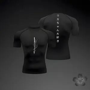Summer Short Sleeve T-shirt Men Compression Sports T shirt New Running Quick Dry Gym Jogging Shirts Rashguard Jiu Jitsu Tops Man
