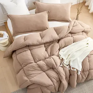 Thicker Than Thickest - Coma Inducer Oversized Comforter Set - Mocha Meringue