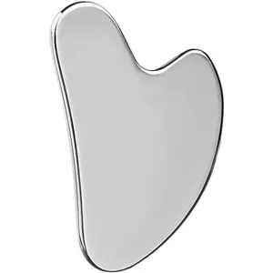 Metal Facial Gua Sha Massage Tool Stainless Steel Silver Gua sha for Face Chin Jawline Sculpting Eyes Neck Body Tighten Skin Massage Care Gifts