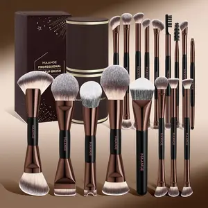 Maange 18-Piece Makeup Tool Set, Includes 17 Brushes + Brush Holder, Foundation Brush, Blush Brush, Powder Brush, Highlighter Brush, Eyeshadow Brush, Mascara Brush