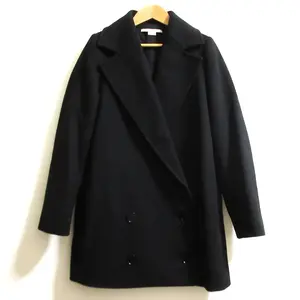 Pre-owned Stella McCartney Wool Small Leather Goods Double Breasted Coat