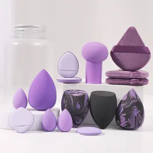 Makeup Sponge & Powder Puff Set, 15pcs/set Multi-functional Soft Makeup Tools, for Blending & Facial Detailing, Cosmetic Supplies