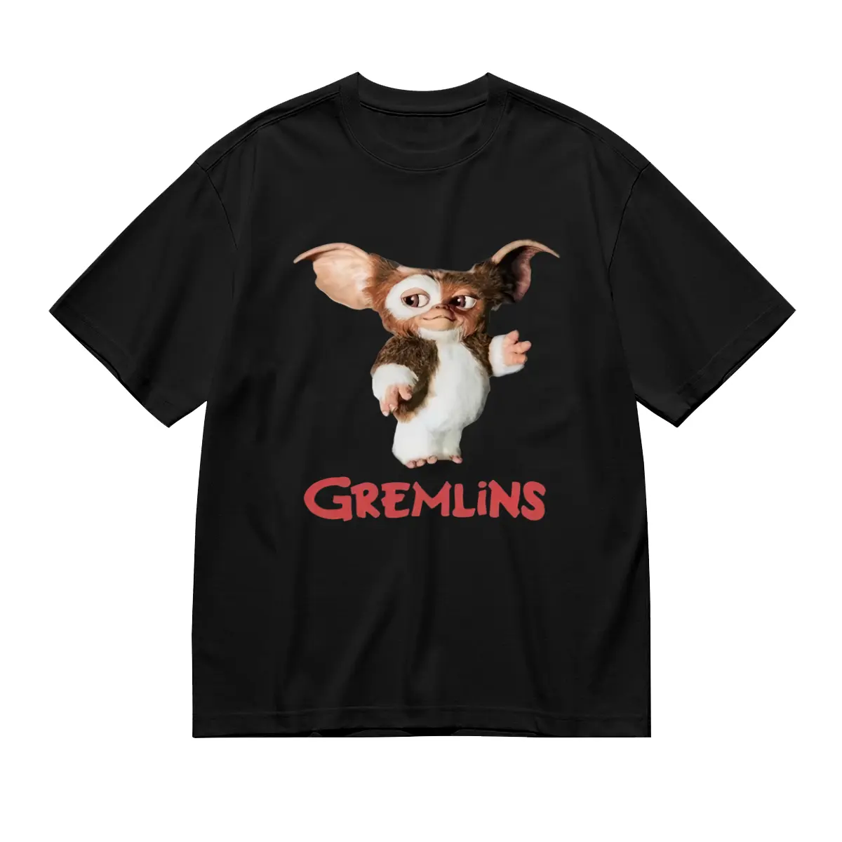 Funny Gremlins Gizmo T Shirt Men Soft Cotton T-Shirt Short Sleeved 80S Movie Tshirt Mogwai Monster Tees Gift Harajuku Streetwear