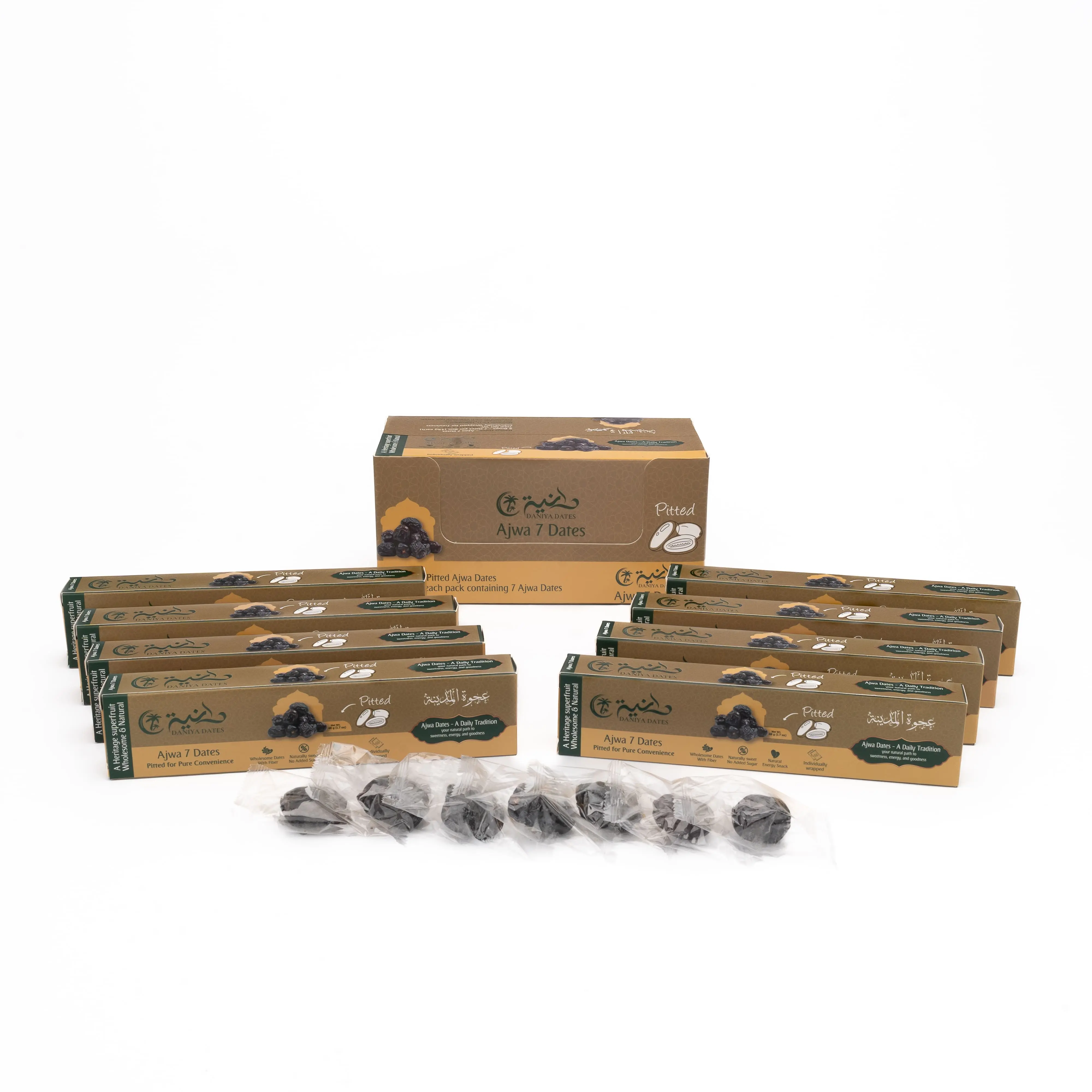 Ajwa Pitted Dates (7+1 Dates)