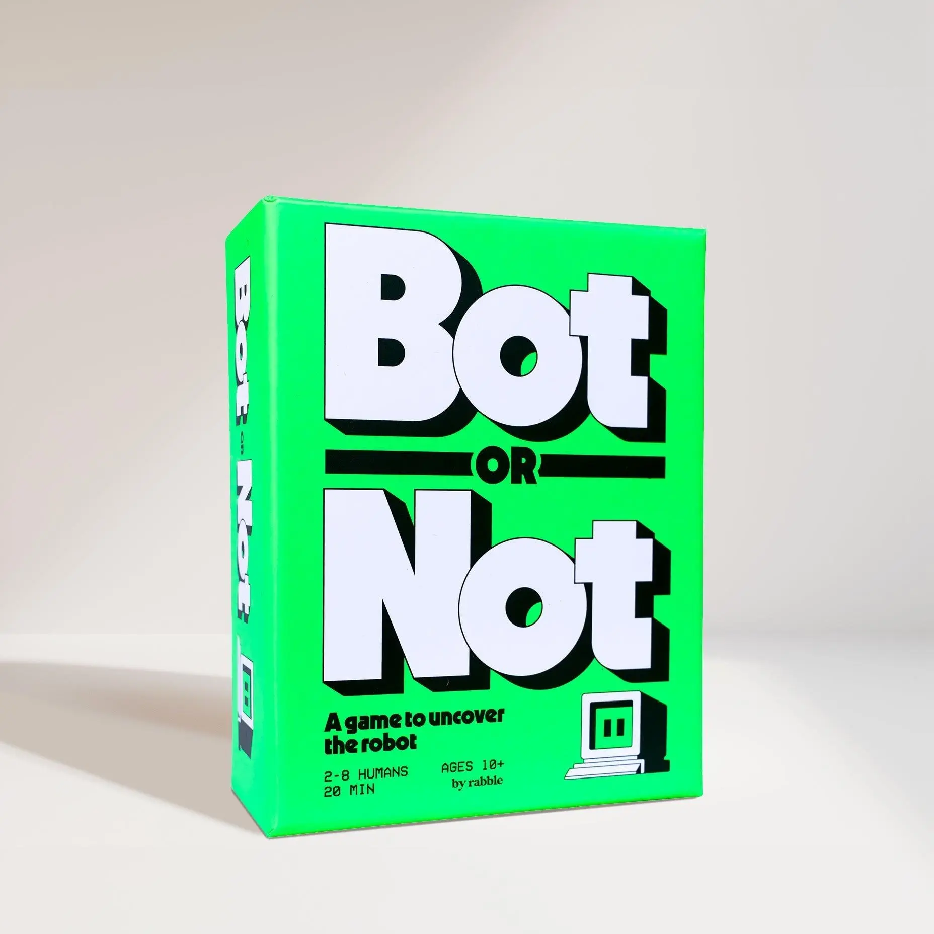 RABBLE Bot or Not - A Party Game to Uncover the Robot for 2-8 Players Ages 10+ | 20 Min Board Game | Family, Teens, Adults | Card Games