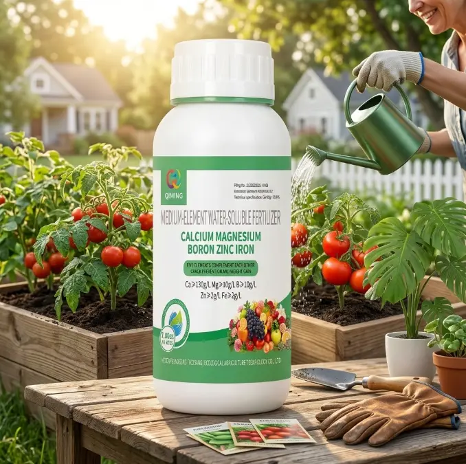 Liquid Growth Booster Fertilizer – Concentrated Plant Food with Calcium, Magnesium & Essential Micronutrients for Rapid Plant Growth, Strong Roots & Bigger Harvests