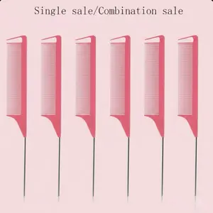 Comb Set Pink- Single Sale/Combination Sale - 6 Pieces - Perfect for Styling and Grooming - Ideal for Hair Care