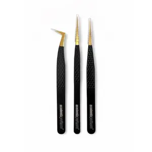 Eyelash Extension Tweezer Set, Professional Makeup Tool for Lash Application