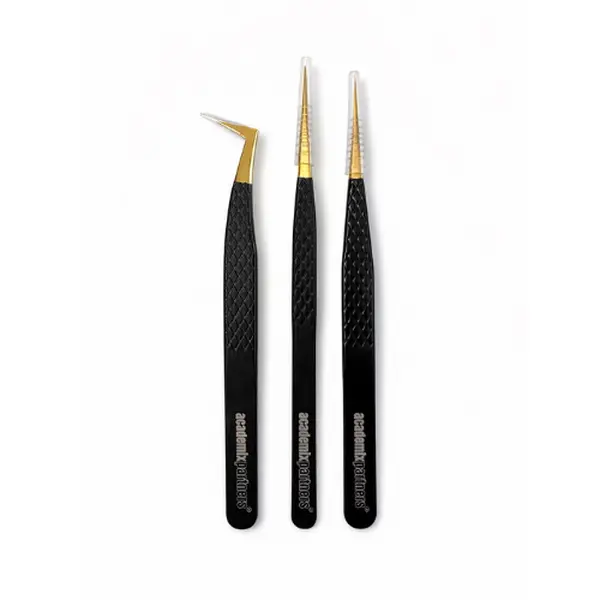 Eyelash Extension Tweezer Set, Professional Makeup Tool for Lash Application