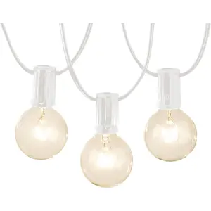 Patio Incandescent String Light, 50 Feet, White