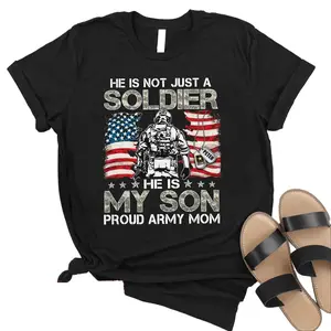 Proud Army Mom Gift For Military Family, Custom Family Member and Soldier Name, Proud Soldier Family Shirts, Custom Army Gift, Army Shirts